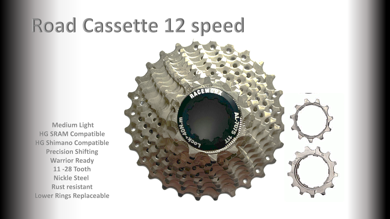 12s 11-28t Cassette Clusters - HG ( For Recreational Use )