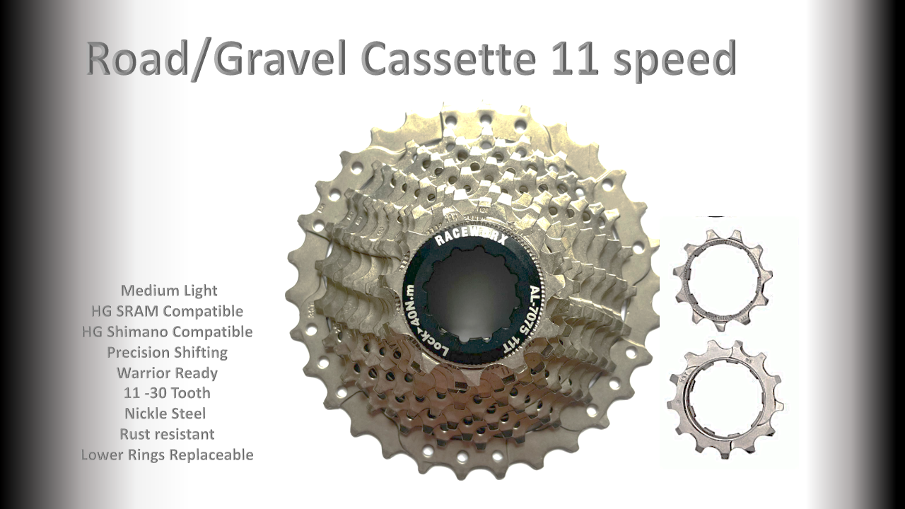 11s 11-30t Cassette Cluster Silver - HG - (For Recreational Use)