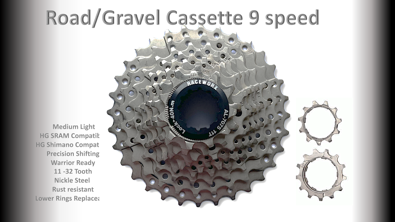 9s 11-32t Cassette Clusters Silver - HG - (For Recreational Use)