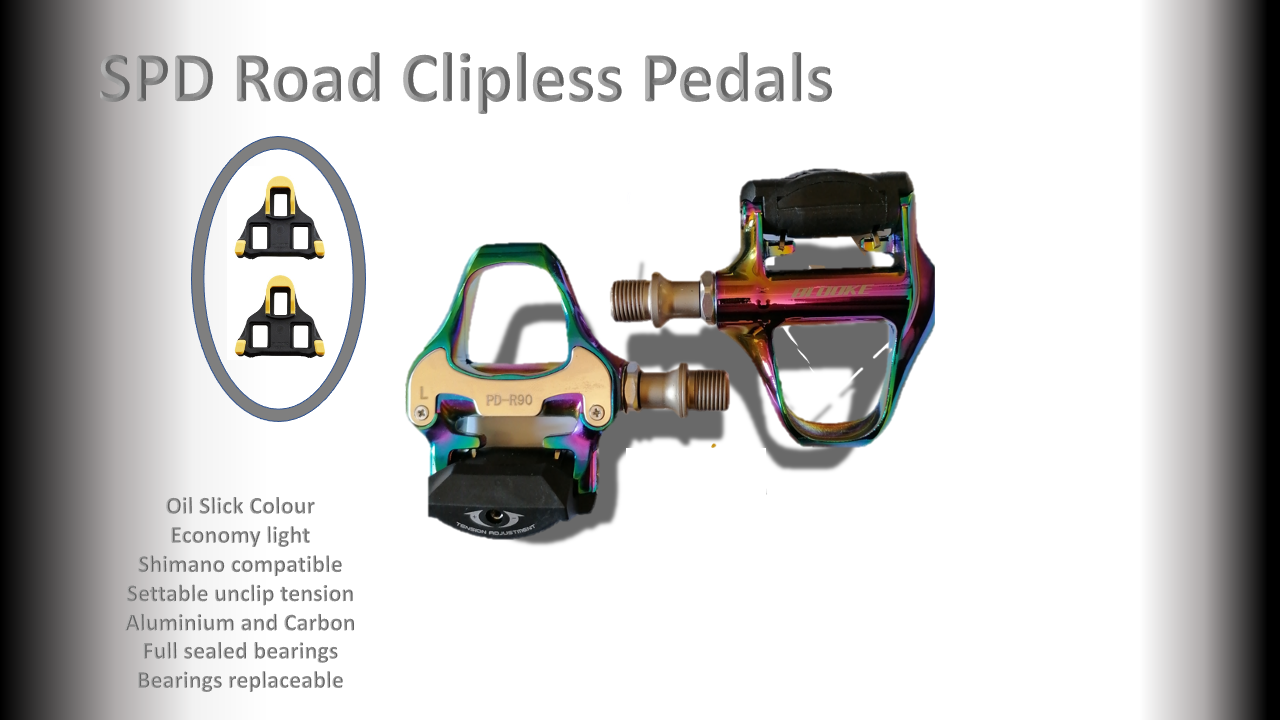 PEDALS Shimano compatiable Oil Slick
