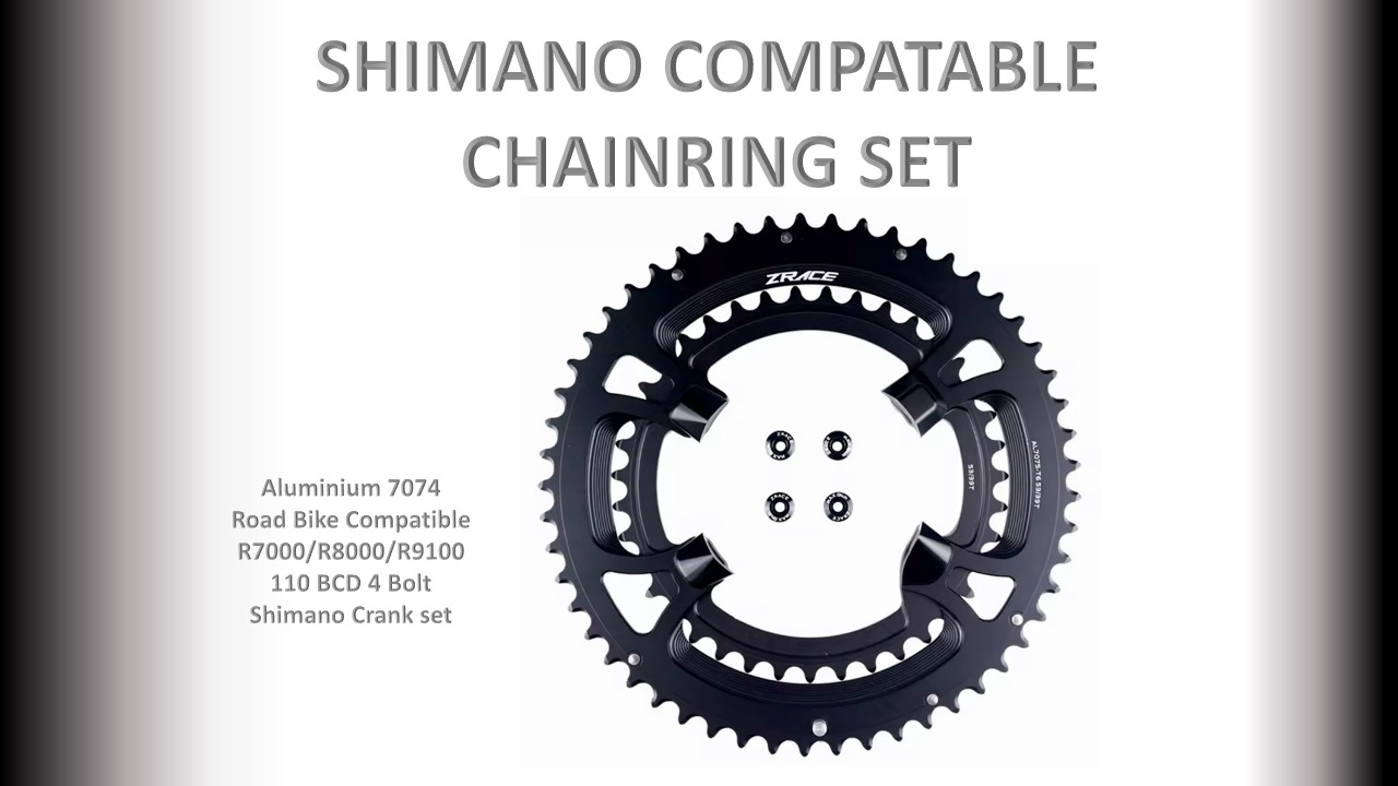 ROAD (53/39T) 110BCD 4 Bolt (Shimano R7000/R8000/R9100) Set