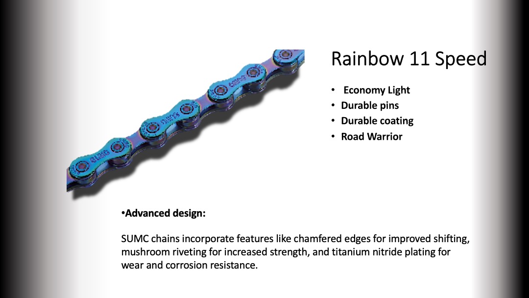 11s CHAIN  SUMC 116 LINKS (SX11) Rainbow