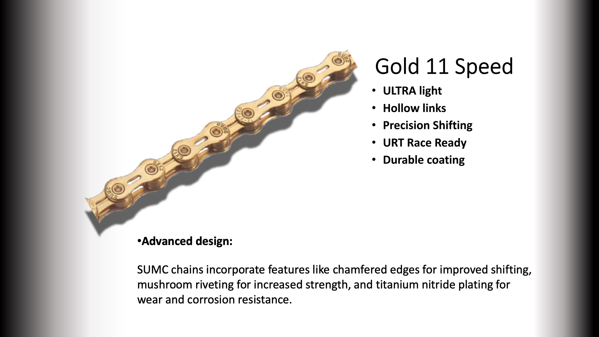 11s CHAIN SUMC  116 LINKS (SX11EL) Gold