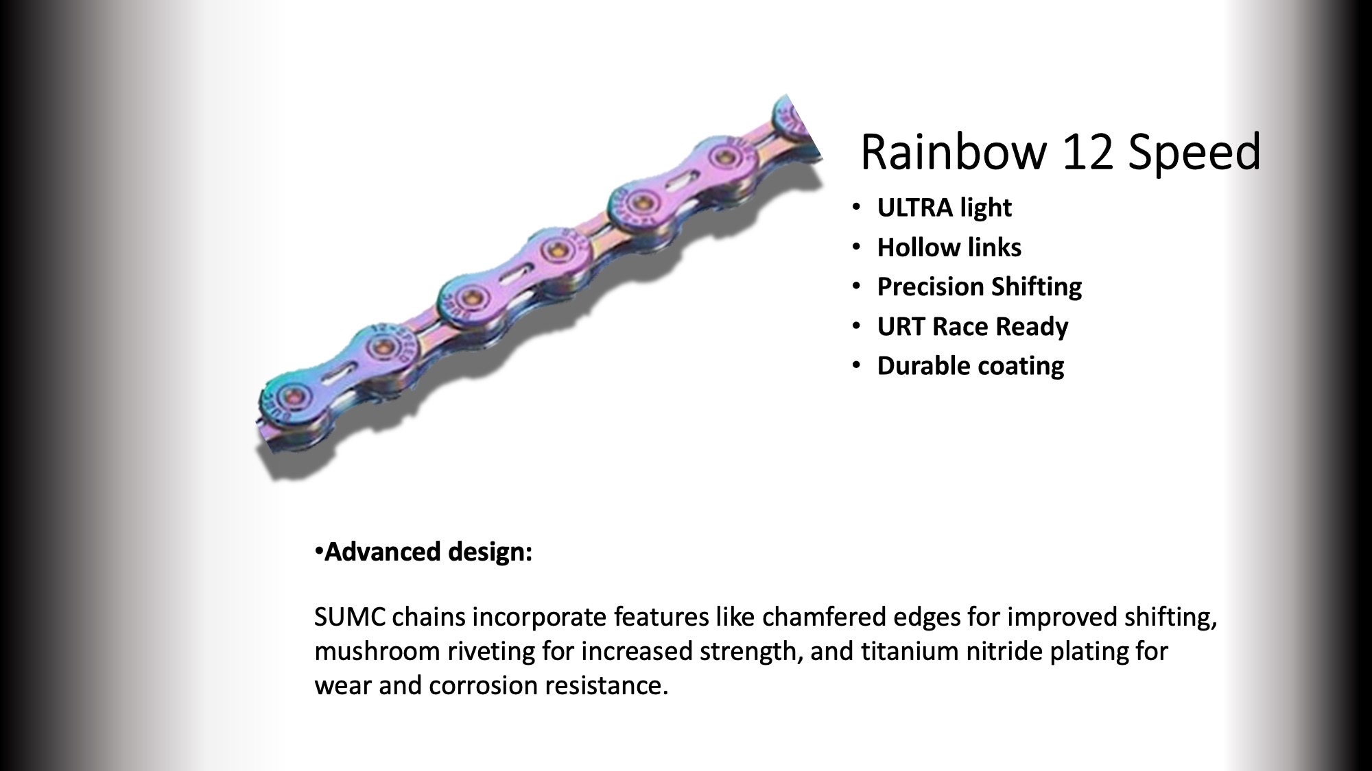 12s CHAIN  SUMC 126 LINKS (SX12EL) Rainbow