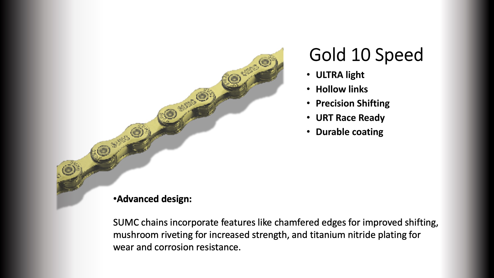 10s CHAIN SUMC  116 LINKS (SX10) Gold