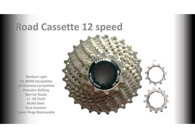 12s 11-28t Cassette Clusters - HG ( For Recreational Use )