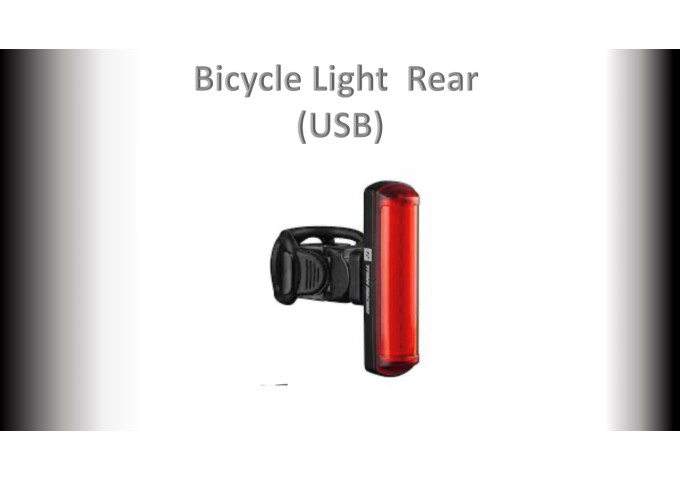BICYCLE Light  Rear Red USB