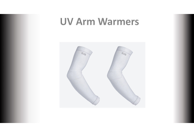 UV ARM SLEEVES (L-XL) White