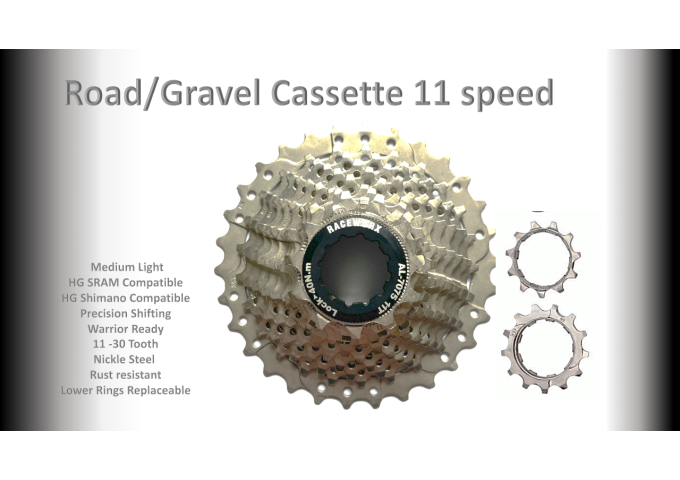 11s 11-30t Cassette Cluster Silver - HG - (For Recreational Use)