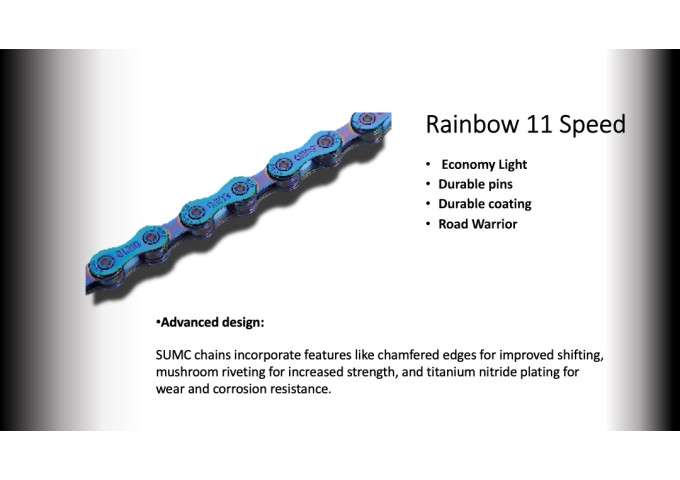 11s CHAIN  SUMC 116 LINKS (SX11) Rainbow